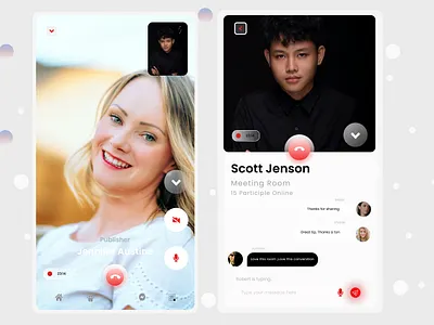 Mobile Video Calls App design icon ui ux web website