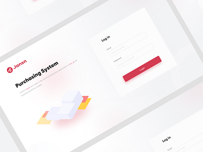 login app design illustration typography ui