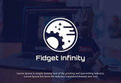 Fidget Infinity Gadget Ecommerce logo design awesome logo children ecommerce logo fast gadget gadget logo logo luxury logo magic logo magical minimalist logo online store shop shopify symbol logo toys