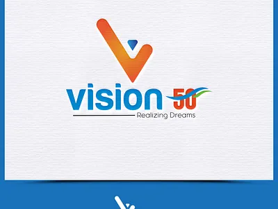 Vision 50 logo business creative creative design design illustration illustrator logo design logodesign photoshop vector