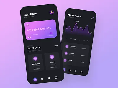 Finance App - Mobile Design 2021 2021 design 2021 trend alphadesign banking crypto crypto currency crypto wallet cryptocurrency designs finance fintech germany julius branding mobile mobile app mobile app design mobile design mobile ui modern