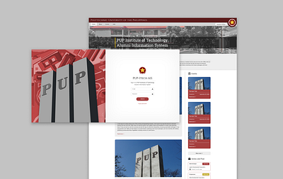 Alumni System minimal ui ux web