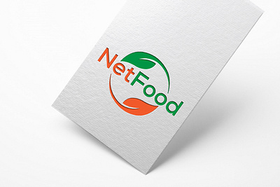 Net Food clean design flat graphic design icon illustration illustrator logo minimal typography