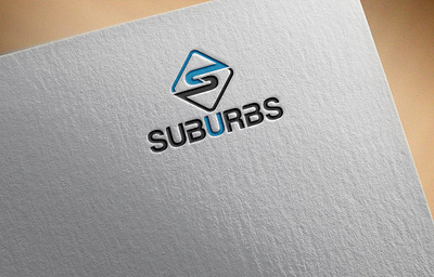 Suburbs clean design flat graphic design icon illustration illustrator logo minimal typography