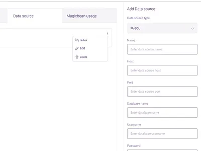 Dataset control panel admin panel dashboard ui saas product