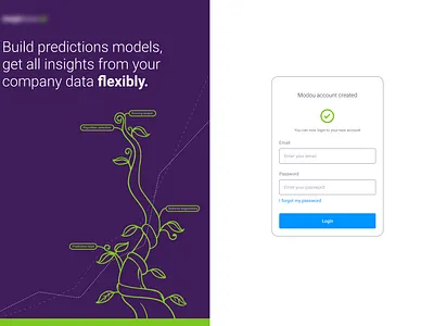 Login account details analytics app dashboard ui design illustration
