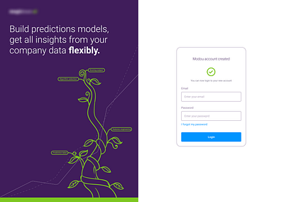 Login account details analytics app dashboard ui design illustration