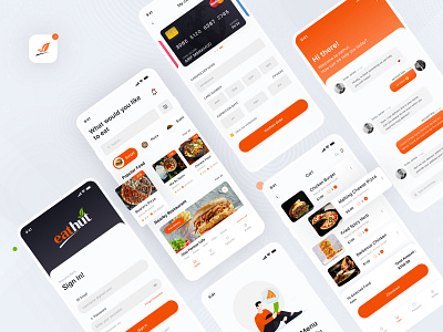 Food Delivery Mobile App Design app design interface minimal mobile mobile app mobile apps mobile ui mobileapp mobileappdesign project ui ui design ui designer uiux ux ux ui design