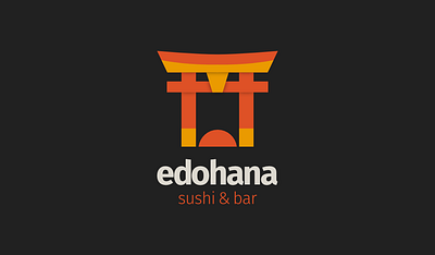 edohana | logo design iconography logo design logotype rebranding sushi bar