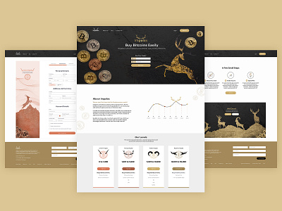 Impalax bitcoin classic data design icons illustraion landingpage luxury ui ux ui web design