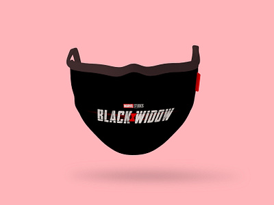 The Black Widow Mask black blackwidow illustrator marvel marvel studios marvelcomics mask mask mockup mokeup photoshop pink red vector