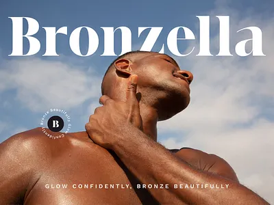 Bronzella - Tanning Studio black brand identity branding bronzella instagram letterform logo design logo type luxurious minimal premium social media post tan tanning studio web design word mark