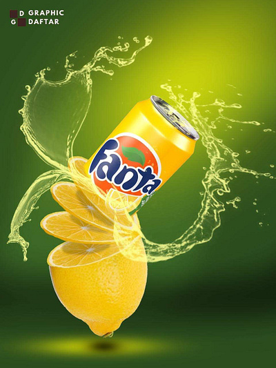 Fanta Poster adobe photoshop advertisment branding design designer photoshop editing poster design visual design