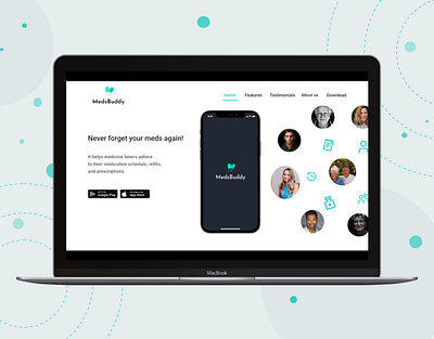 MedsBuddy - Website design design healthcare ui uiuxdesign uiuxdesigner ux website concept website design websites