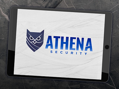 'Athena Security' branding branding design graphic design logo