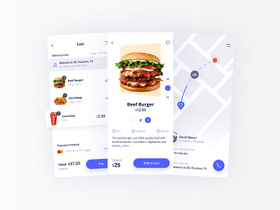 Food Delivery App app app design assets branding delivery design food mobile app design ressources ui ui design ux ux ui ux design