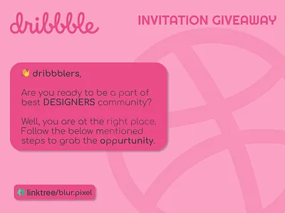 Dribbble INVITE GIVEAWAY June'21 dribbble dribbble invitation dribbble invite giveaway invite invite giveaway