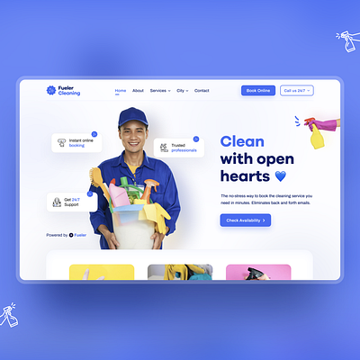 Cleaning UI Design behance branding clean ui cleaners cleaning cleaning company cleaning service design design app designer minimal minimalism product design typography uidesign uiux ux design webdesign webdevelopment website