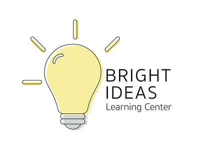 Bright Ideas Learning Center branding design graphic design illustration illustrator logo minimal vector