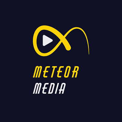 Meteor logo creative logo design logo logo design logo design concept logo designer logo mark meteor meteor illustration meteor logo meteor media logo minimal logo minimalistic logo