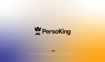 PersoKing_Logo Design black clean design illustration king logo minimal minimalist modern mustaches simple simple clean interface yellow
