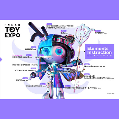 超合金あゆ D arnoldrender ayumi hamasaki c4d character digitalart