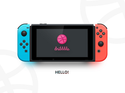 Hello dribbble design illustration