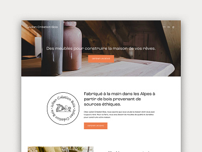 Julien Création Bois Website