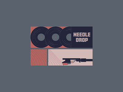 Needle Drop - 201/365 illustration layout music needle record recording records tunes vinyl