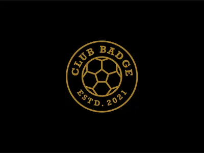 Logo for Club Badge badge brand design draw drawing football graphic design identity illustrate illustration logo pin badges