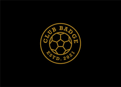 Logo for Club Badge badge brand design draw drawing football graphic design identity illustrate illustration logo pin badges