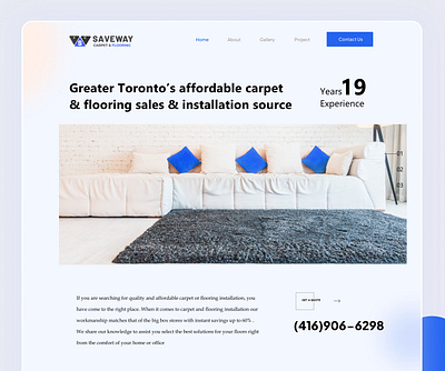 Carpet and Flooring Web UI/UX Design carpetcleaning carpets creative flat flooring flooring supply shop illustration woodworking