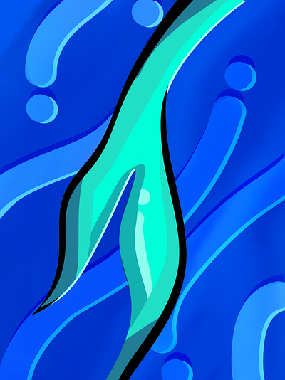 MerMAY!! abstract art artwork flat illustration mermaid mermay2020 minimal vetor