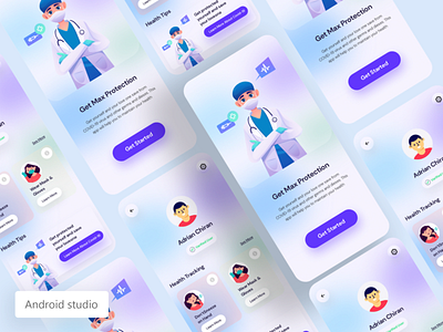 COVID 19 App UI with the XML layout. covid 19 app covid 19 app android uits covid 19 app ui design covid 19 ui app.