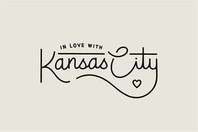 Kansas City ♡ hand lettering kansas city kansascity lettering monoline monoline script typography