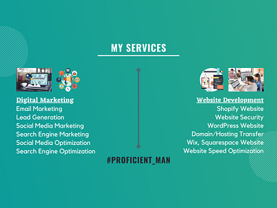 Proficient Man Services domainhosting lead generation search engine marketing search engine optimization sem seo seo services shopify smm social media marketing squarespace website speed optimization wix wordpress