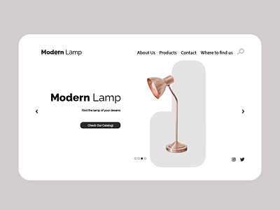 Lamps Website UI Design | UX/UIs app app design dailyui dailyuichallenge logo mobile app ui ux vector website