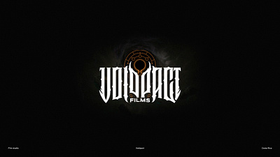 Voidpact alien black hole blackletter calligraphy logo dark film film studio gothic high style horror horror art horror movie letter letter logo lettering modern space space art typography