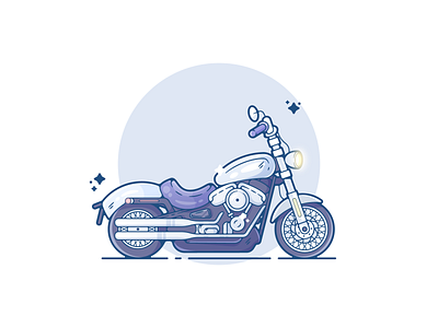 Motorcycle adobe adobe illustrator artwork clean color creative designer dribbble flat flat design graphic design illustration minimal modern motorcycle portfolio shot vector art vehicle