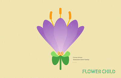 Crocus brand creative direction crocus design flower child flowers identity illustration spring thewayfindercompany wildflowers youth