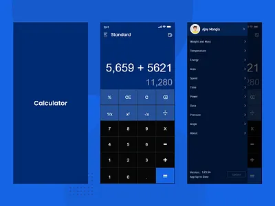 Daily UI 004 :: Calculator app dailyui design mobile app mobile design mobile ui ui ui ux ui design uidesign uiux