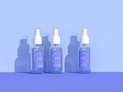 Mooncloud Face Mist 3d adobe dimension beauty brand cosmetics cosmetics packaging jennifer carlsson mintoiro mooncloud packaging design