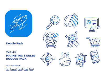 Business and marketing sales hand drawn doodle icon 03-03 campaign chart communication design development doodle email growth icon review seo signs