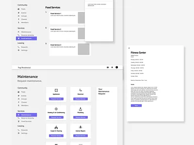 Residential Platform community residential ui webapp webdesign website design