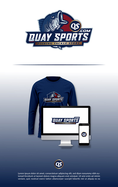 quay sport fishing fishing logo quay sport