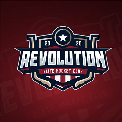 logo hockey for revolution hockey logo revolution elite hockey club sports logo