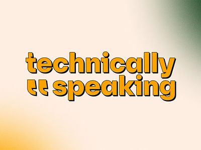 Technically Speaking Rebrand 2022 branding design graphic design illustration logo podcast social typography
