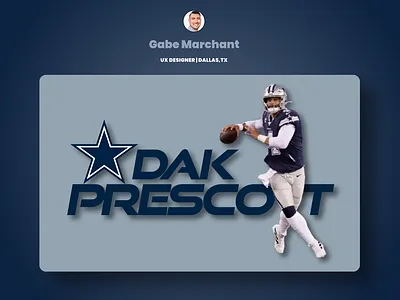 Dak Prescott Dallas Cowboys QB dallas cowboys football nfl design