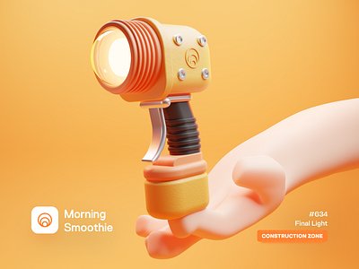 Final Light 3d 3d art 3d artist 3d artwork 3d illustrator blender blender3d construction diorama flashlight hand illustration isometric isometric design isometric illustration light lighting lights low poly