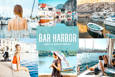 Free Bar Harbor Mobile & Desktop Lightroom Presets branding design design art desktop design download dribbble dribbble best shot free freebie illustration lightroom presets mobile photography presets ui ux wedding presets